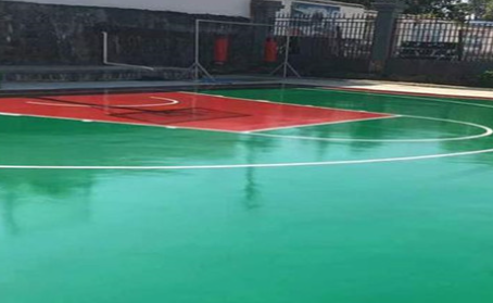 巴中篮球场翻新地面